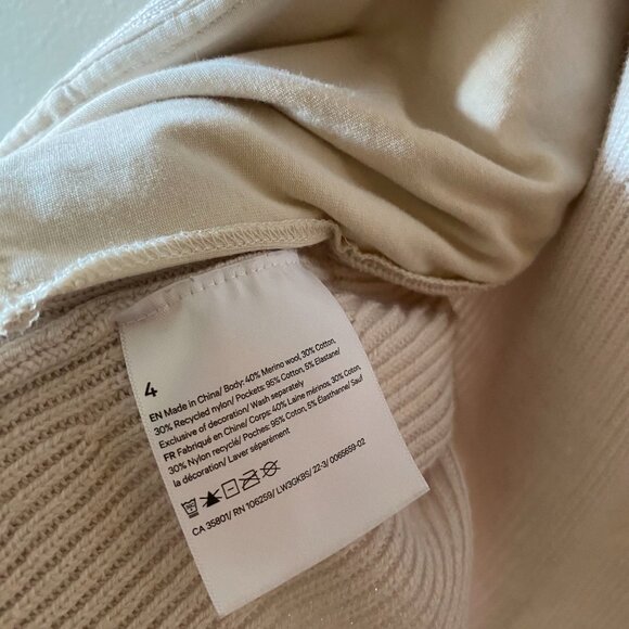 Lululemon Merino Wool-Blend Ribbed Long Wrap Sweater - Picture 5 of 5